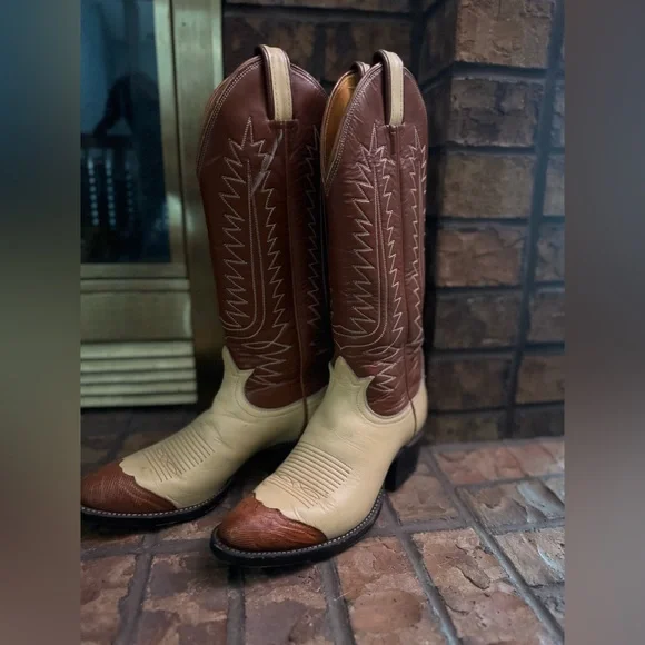 Vintage Tony Lama Wing tip boots - Picture 3 of 14